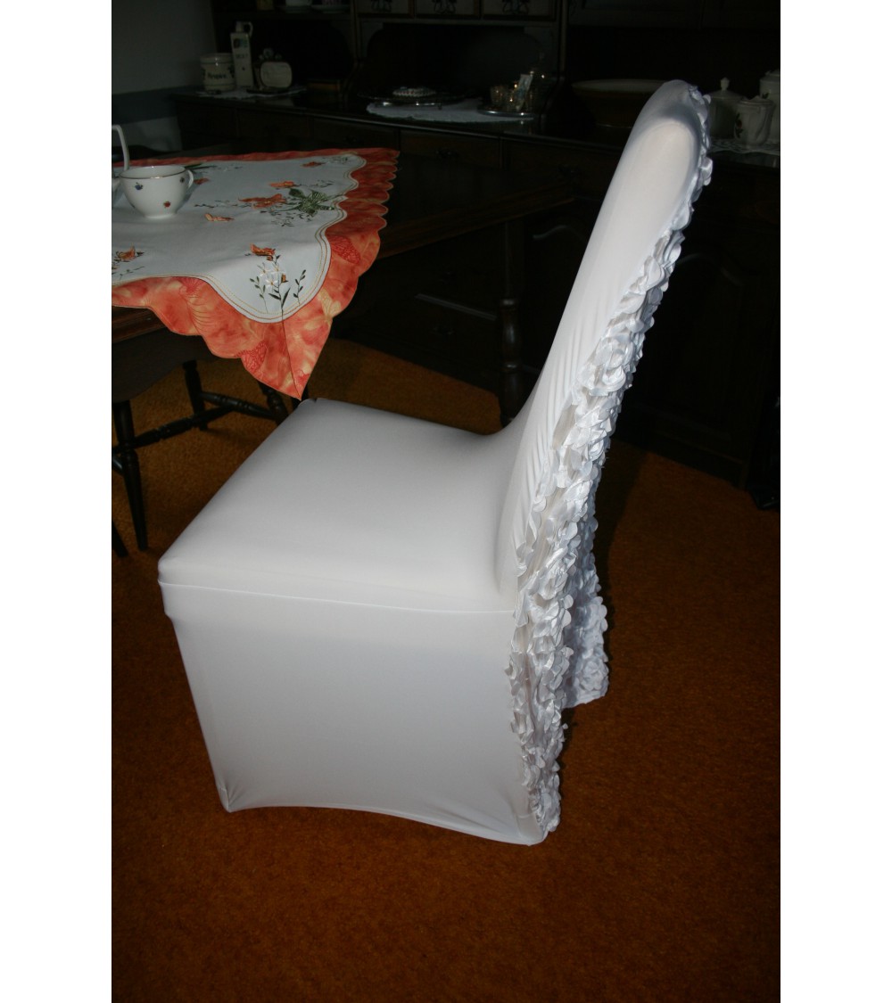 Spandexový potah na židle bílý