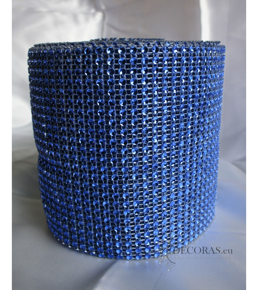 Diamantový pás 91cmx16cm - modrý