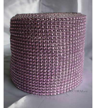 Diamantový pás 91cmx16cm - fialový