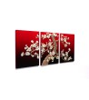 Zlatá magnolie v červené  - obraz dekorace na zeď 