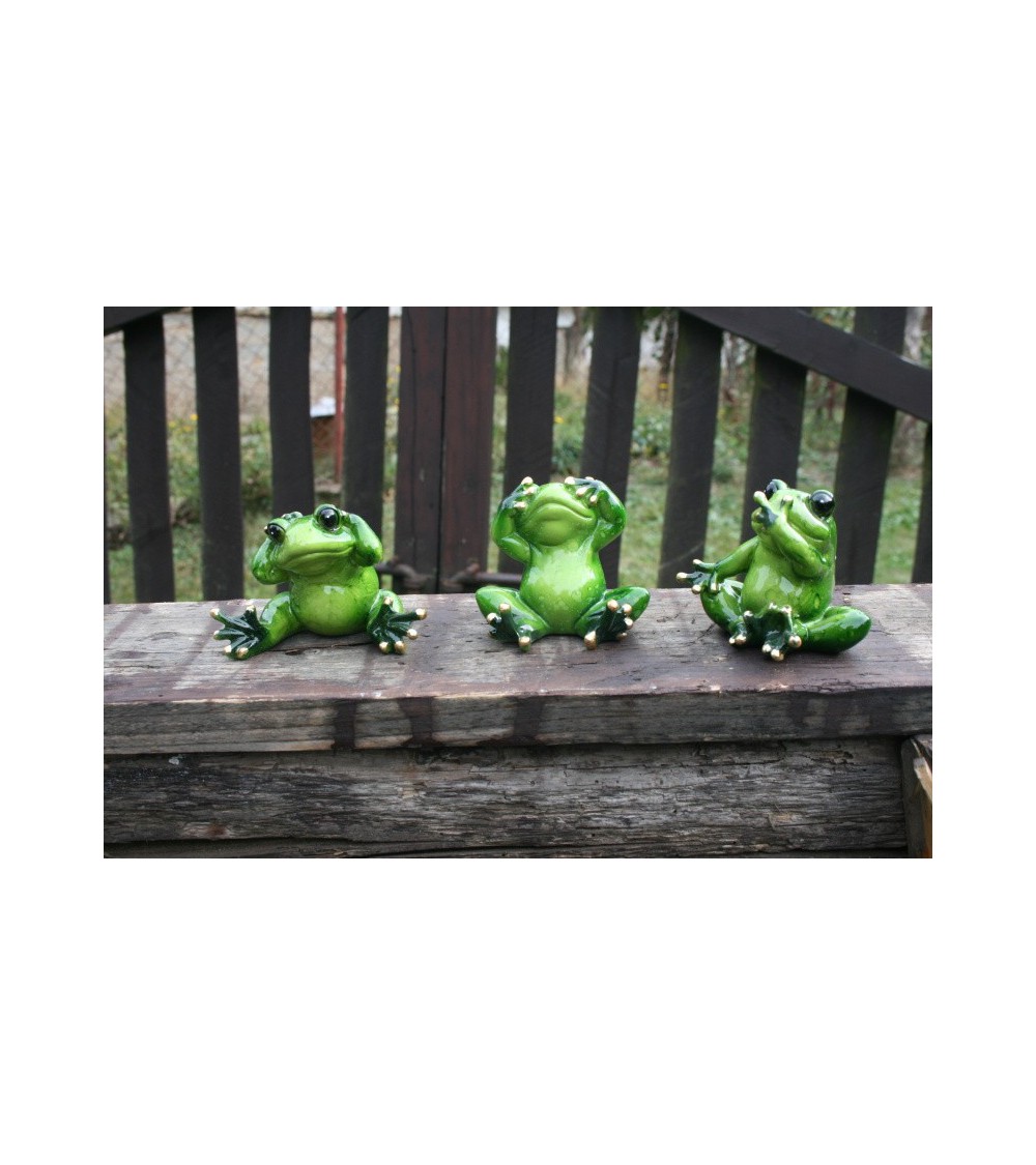 Sada 3 zelených žabek 2